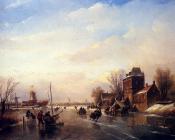 扬雅各布柯恩拉德施普勒 - Skaters On A Frozen River